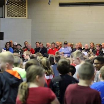 Local veterans receive a standing ovation for their service